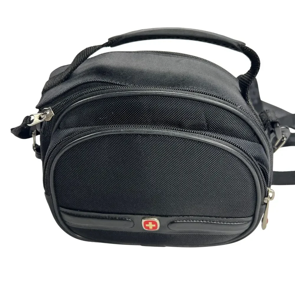 Wenger Swiss Army The Trend Black Nylon Dual Zip Top Camera Bag WA-7888-02